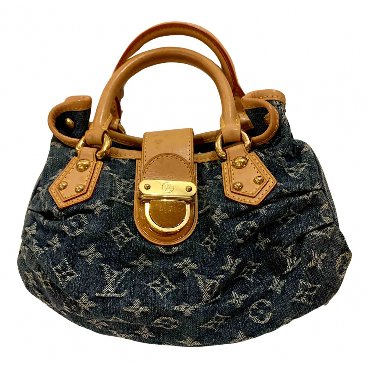 Pleaty bag Louis Vuitton Blue in Denim 